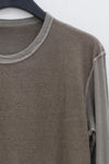 BORIS BIDJAN SABERI Stitching T-shirt LS1.2 RF F035+FTJ 00001 Marl 2